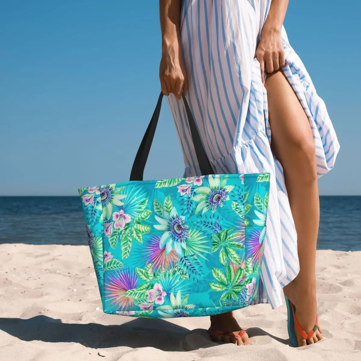 Borsa da viaggio da spiaggia con frutto della passione, borsa a tracolla moderna per adulti con motivo Multi-stile