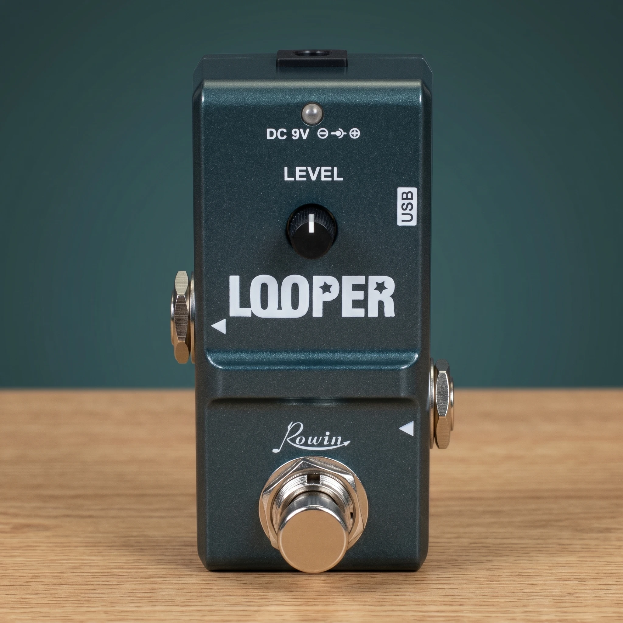 

Rowin LN-332 Loop Effects Pedal, Unlimited Overdubs 10min Looping USB Port True Bypass 48K for Electric Guitar Bass Musician