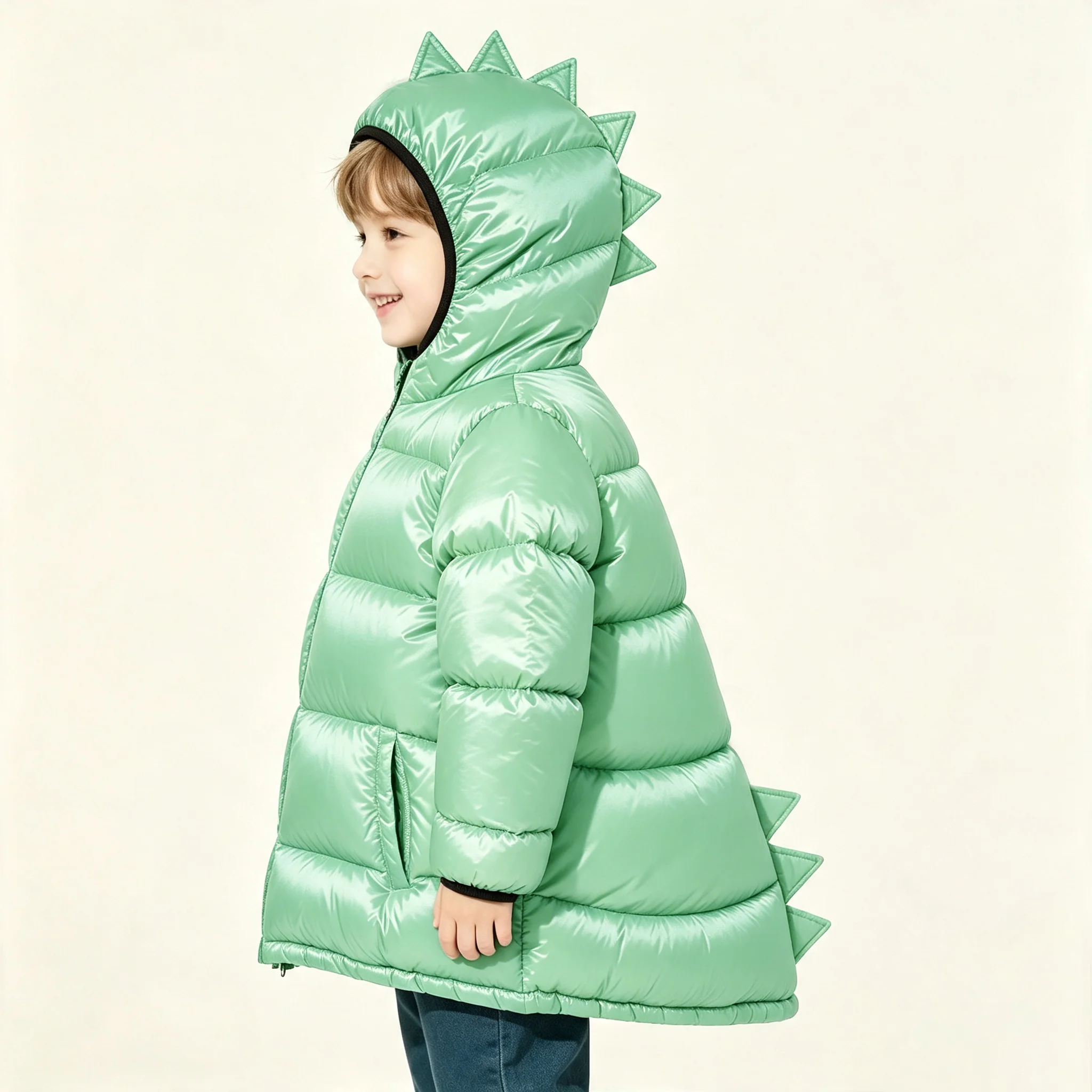 Winter Autumn Kids Dinosaur Parka Down Coat Jacket Windproof Thicken Children Warm Down Snowsuit Toddler Girl Boy Parkas Outerwe