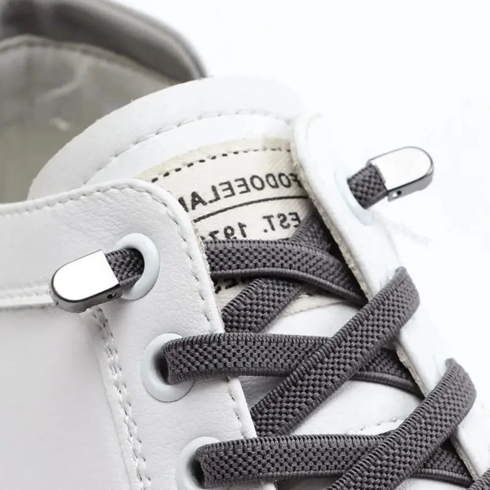 Flat Elastic No Tie Shoelaces, Quick Install Lazy Laces for Sneakers, Universal Shoes Accessory for Kids & Adults