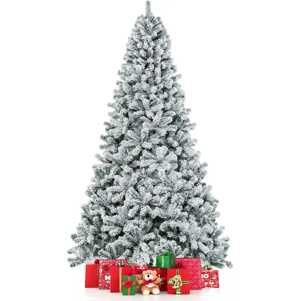 

Locked Chrisas Tree, Artificial Hinged Pine Tree with 1498 Branch Tips, Solid Metal Stand, Premium Xmas Tree for Home, Office, P