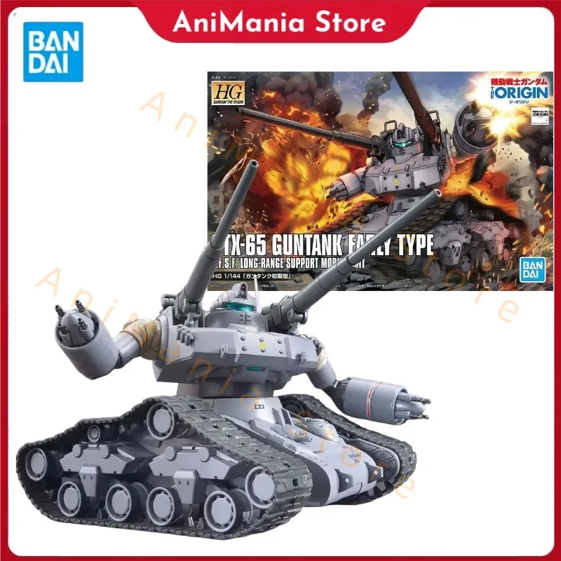 

Оригинальный Bandai Gundam HG 1/144 RTX-65 Guntank Early Ttpe Коллекционная модель, комплект собрать фигурки на день рождения, подарки для мальчиков