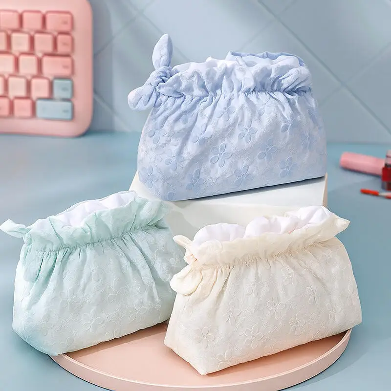 

Дорожная косметичка для отдыха, свежие жаккардовые дорожные портативные сумки для женщин, сумка для хранения косметики, большая вместительная сумка для стирки