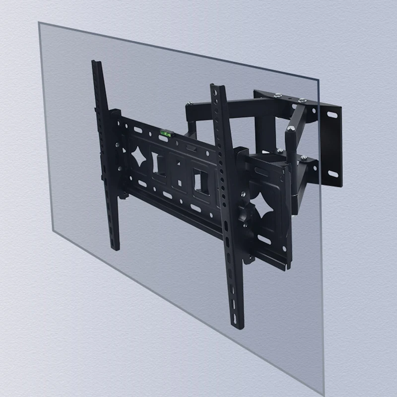 Imagem -04 - Universal Wall Mount Suporte Telescópico tv Monitor Titular Expansão Stand Ângulo Ajustável Carga do Rolamento 60kg 32 a 80