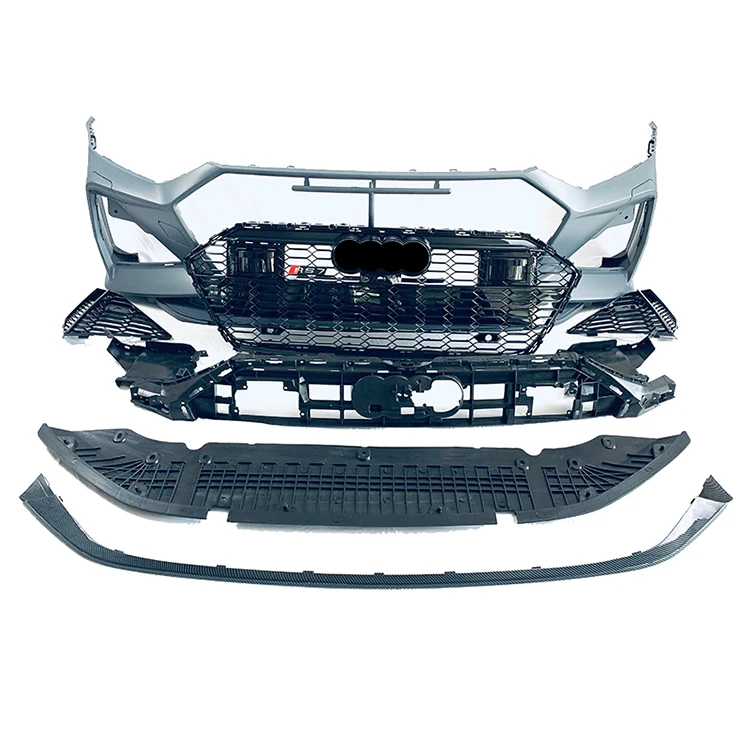 High Performance Car Accessories PP Material Body Kit A7 Front Bumper with Grille for audis RS7 2019 2020