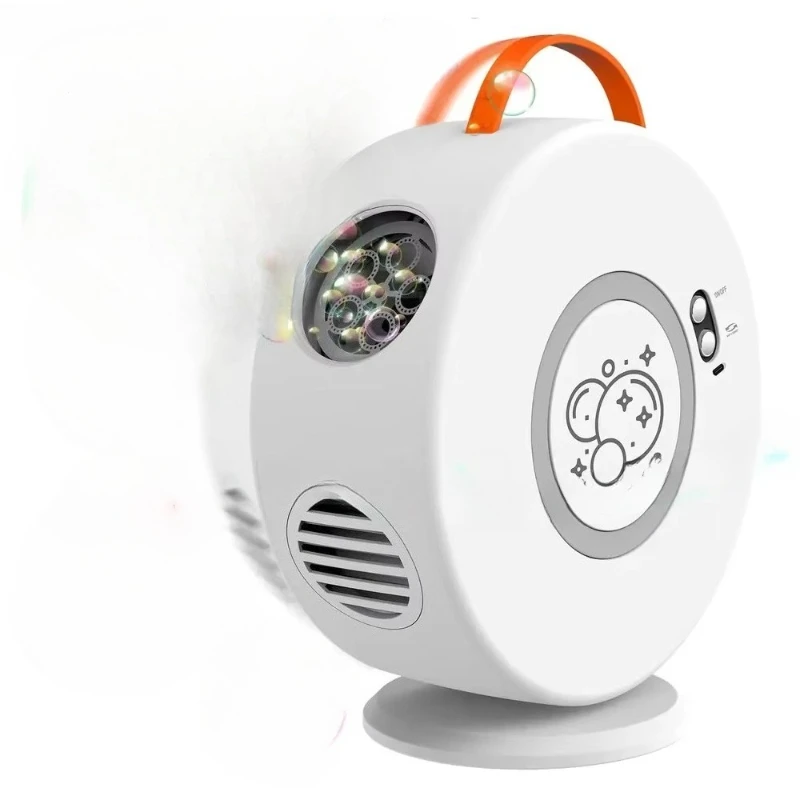 

New Electric Bubble Machine Children's Portable Bubble Machine Rechargeable Automatic Bubble Machines 360 Degree Rotating Toy