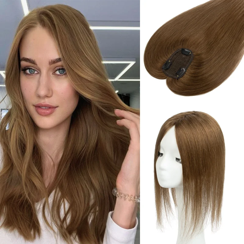 

Non Slip 3 Clips Remy Human Hair Bangs for Women Easy To Use Thin Crown Natural Style Daily Wig Extensions Cover Gray Hair