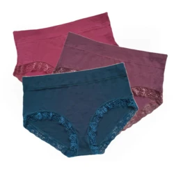 Plus Size Lace Panties,Soft Bamboo Woman Underwear Panti,Oversized Lady Panty,Mid-waist Women's Underpants,Sexy Lace Briefs