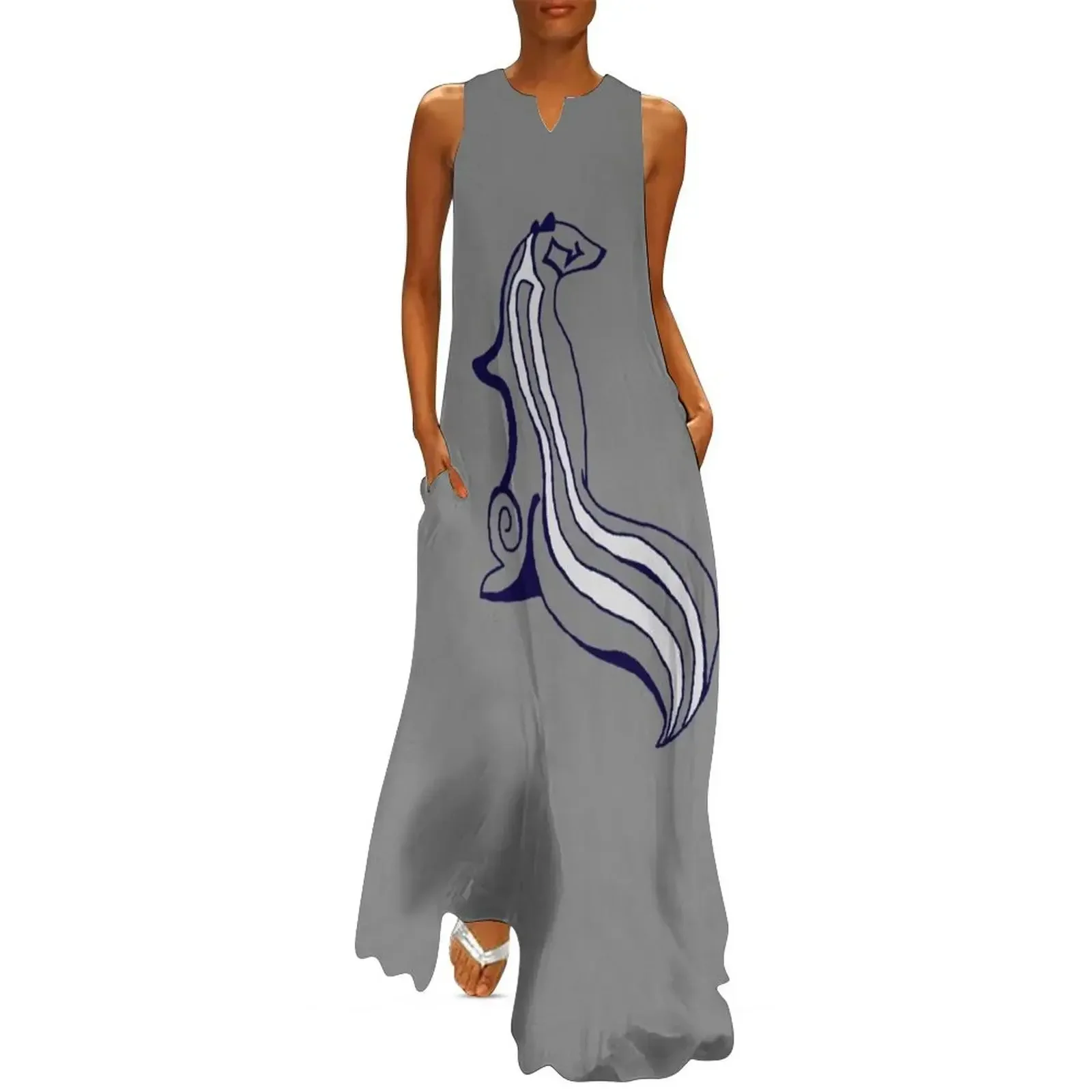 

Inked Skunk Long Dress women's clothing korea stylish elegant women's dresses sale long dress women Dress woman