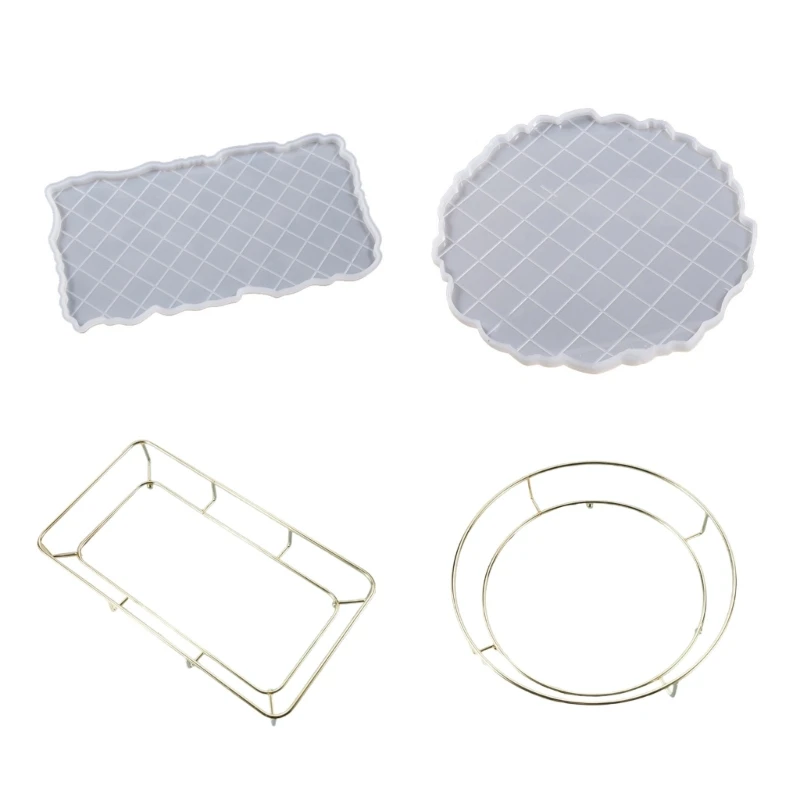 

ZB91 силиконовая форма с неровными краями тарелки для фруктов в шахматном порядке, стол, круглая прямоугольная форма для форма,