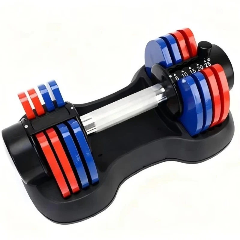 Adjustable Dumbbell Home Exercise Body Building Anti Slip Durable Workout Weight Custom Packaging Fitness Equipment