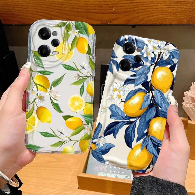 Custodia morbida per telefono Summer Fruit Lemon per Xiaomi Redmi Note 14 13 12 11 10 9 Pro Plus 14S 12S 11S 10S 9S Redmi 14C 14R 13C 12 4G 5G