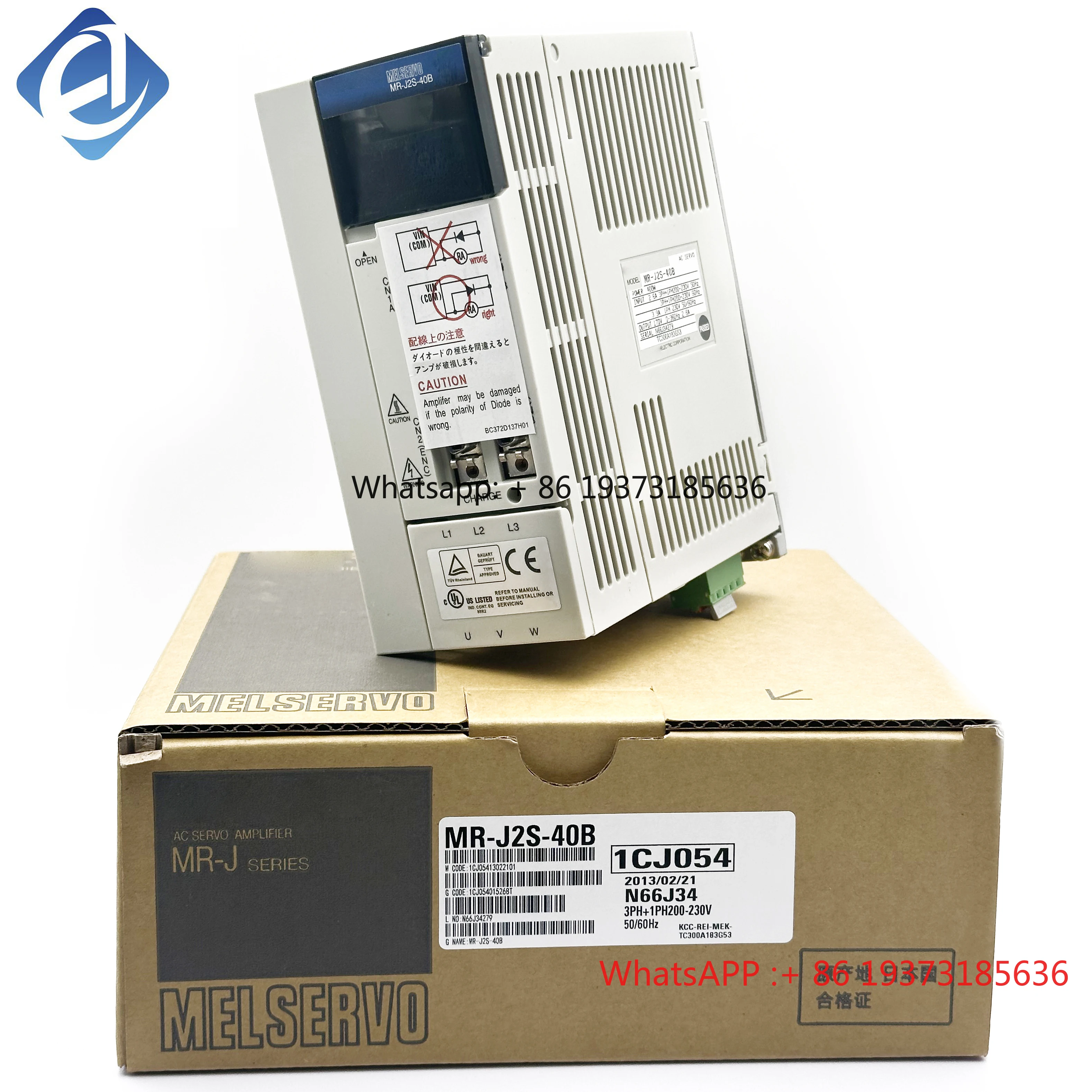 New Original MR-J2S-40B-EE085 MR-J2S-40B Single Phase Servo Drive Stock in Warehouse