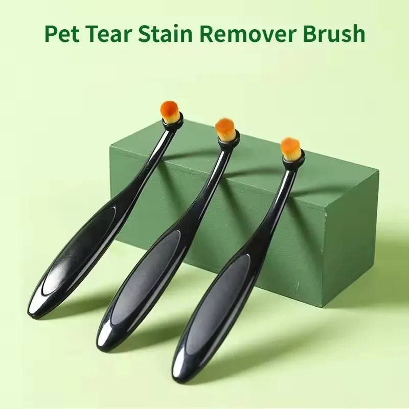 

Pet Tear Stain Remover Brush Mini Dog Tear Brush Tear Stain Comb Pet Eye Cleaning Brush Soft Comfortable Pets Grooming Comb