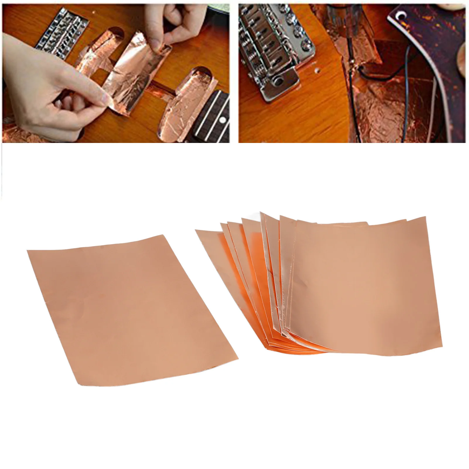 10Pcs Copper Foil Tape Shielding Conductive Waterproof Adhesive For Crafts Electrical Repairs