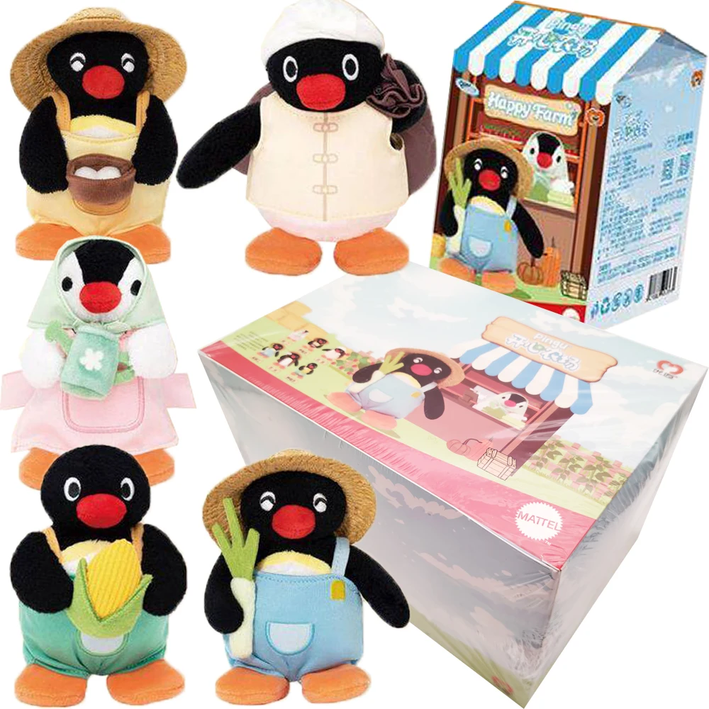 

Official Pingu Trendy Blind Box Happy Farm Theme Pendant Little Penguin Cartoon Cute Design High Quality Accessory Peripheral