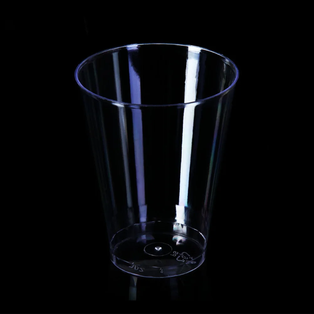 

20 Pcs 8OZ 250ML Disposable Transparent Hard Plastic Tasting Cups Thicken Drinking Cups Tumblers for Wedding Party