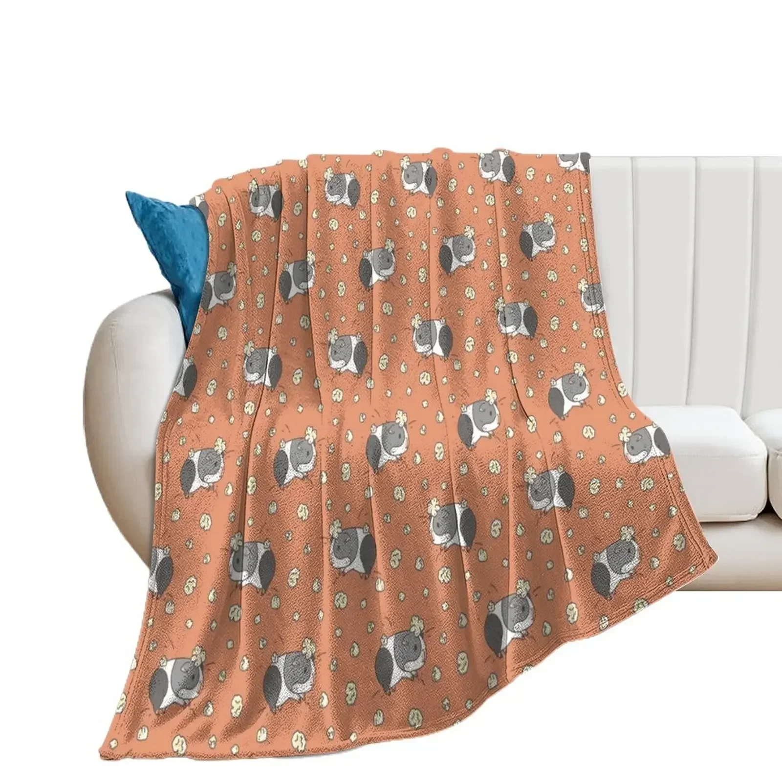 

Guinea pig pattern, popcorning Throw Blanket Multi-Purpose warm winter Blankets