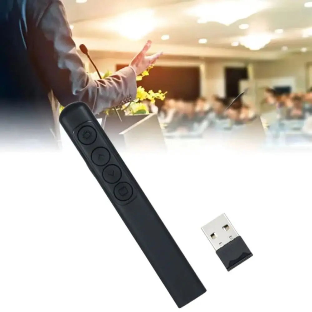 2.4 جيجا هرتز عرض لاسلكي الفرس USB شحن Hyperlink PPT ليزر فليب القلم الضوء الأحمر مع حقيبة التخزين مؤشر ليزر
