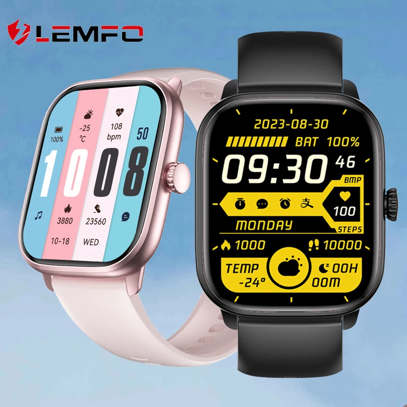 LEMFO Smart Watch Men Bluetooth Call Music Smart Watches For Men 2.01