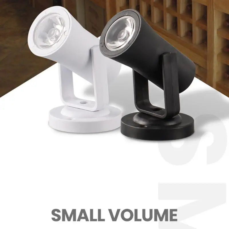 Mini Spotlights for Cabinet Counter Showcase Lighting Beam Spot Lights Stage Effect Lighting Lamp Colors Black White