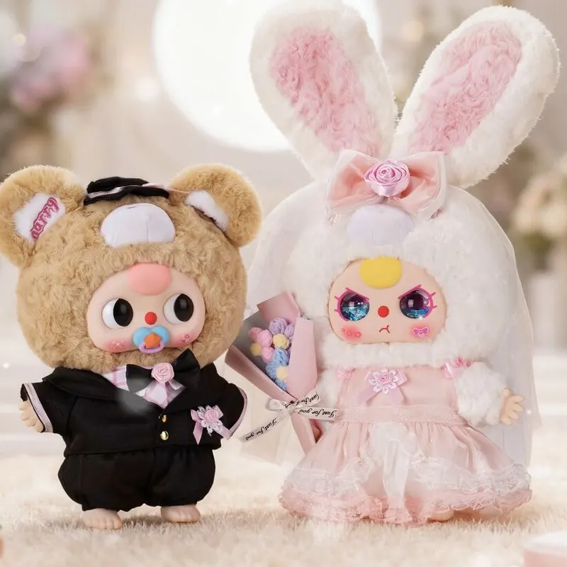 

Genuin Baby Three 400% Romantic Wedding Series Blind Box Kawaii Vinyl Plush Doll Room Decor Collection Model Ornament Girls Gift