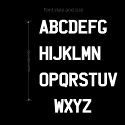 Pop Personalized 26 3D English White Letters Mirror Wall Sticker Matte Acrylic Alphabet House Number Digits Logo Door Room Decor