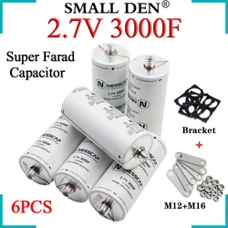 6PCS Korea Brand new original 2.7V 3000F Super Farad Capacitor DIY 12V 16V Spot Welding Machine Car Audio Car Start Power Supply