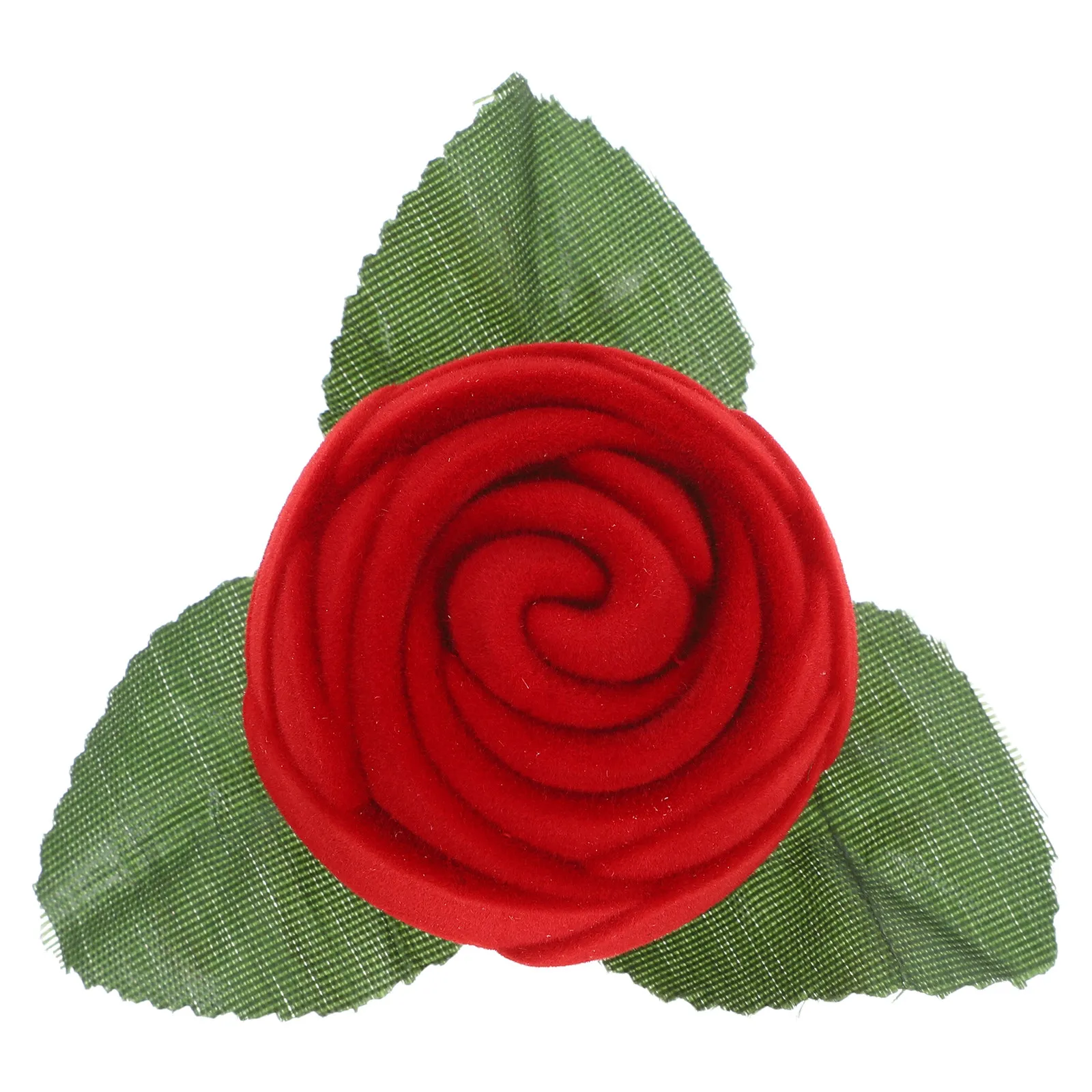 Rose Flower Ring Box Simulation Realistic Rose Design Ring Storage Case for Engagement Proposal Wedding Anniversary Jewelry