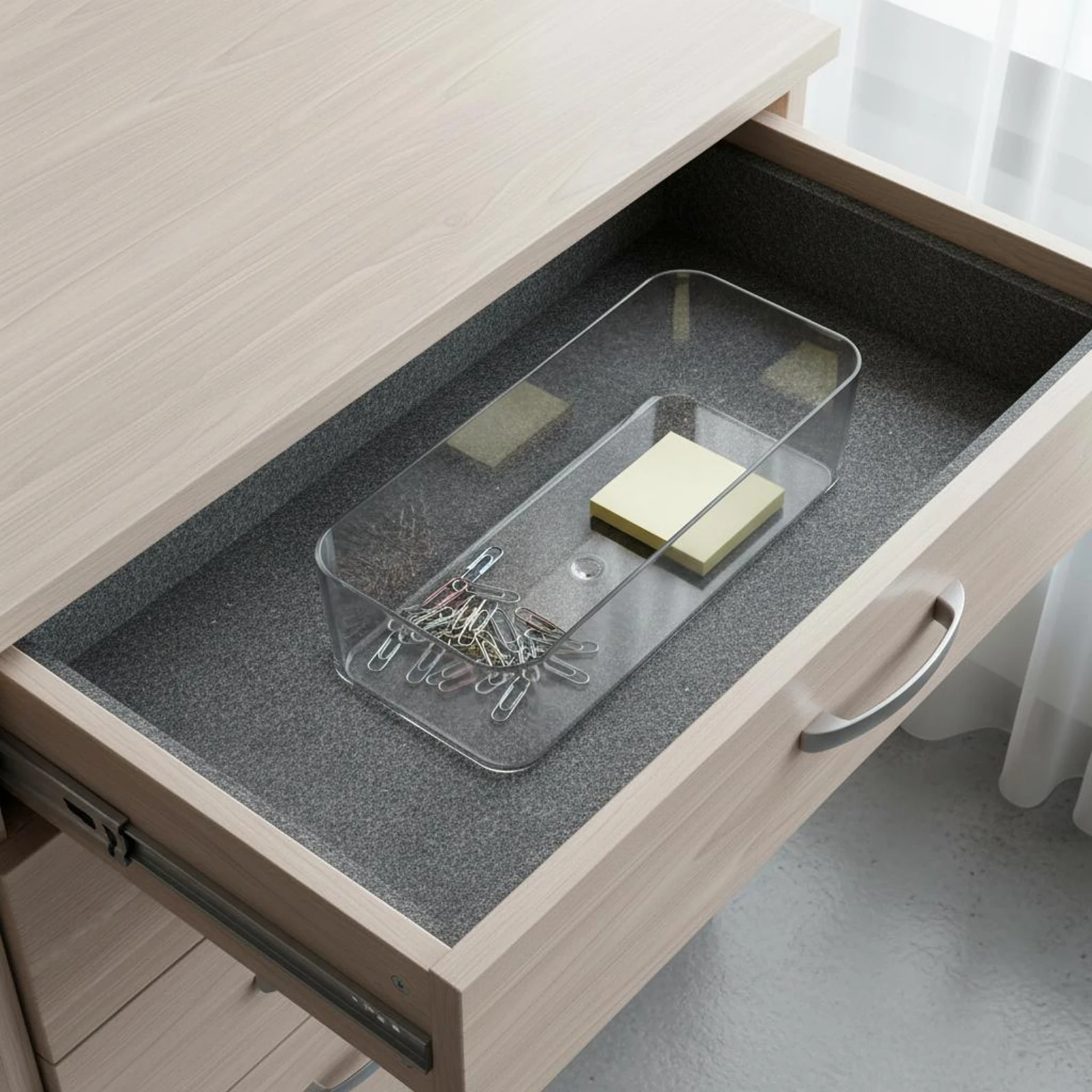 

Cosmetic Storage Box Space Saving Makeup Organizer Bin Vanity Storage Tray Long-Lasting Makeup Compartment Tray Modular