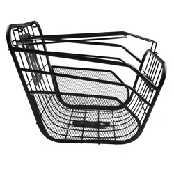 E-bike Metal Basket Sturdy Electric Portable Bicycle Vegetable Front Basket For Bike Scooter Storage Holder Cycling Accessories