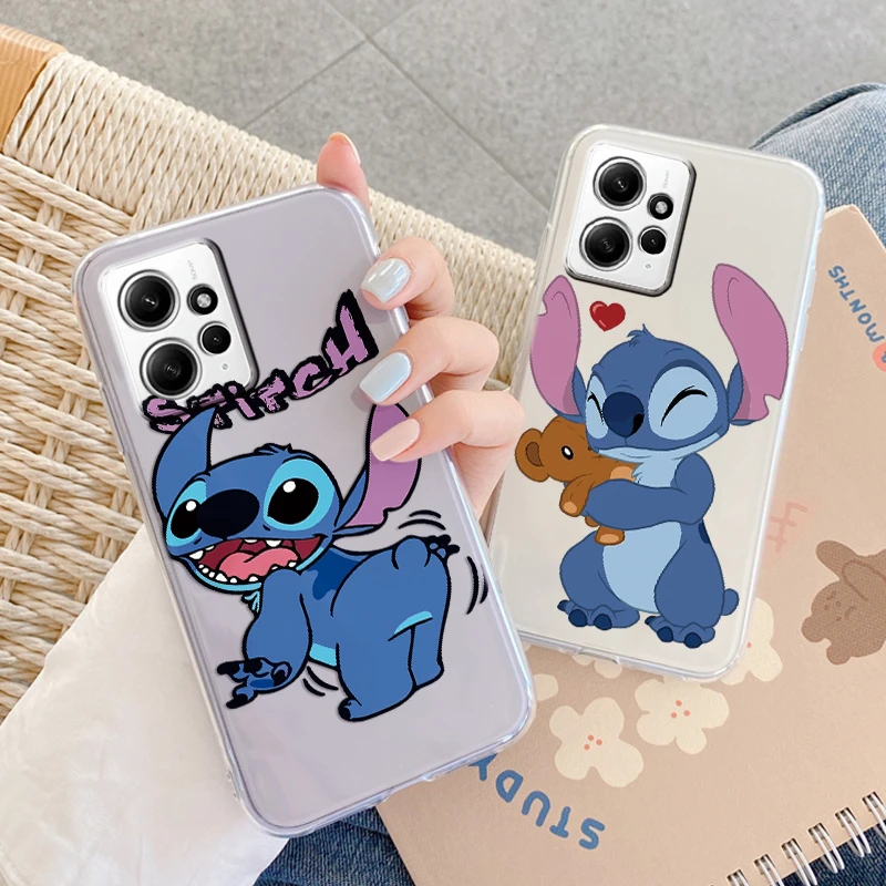 Kawayi Stich Monster For Redmi Note 12 4G Coque Protector Soft Phone Back Cover For Redmi Note12 Silicone Funda Transparent Capa