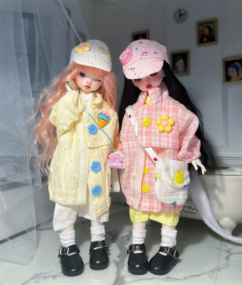 

BJD doll clothes for 1/6 size YOSD cute pink plaid doll clothes set Bjd Doll Clothes 1/6 doll accessories