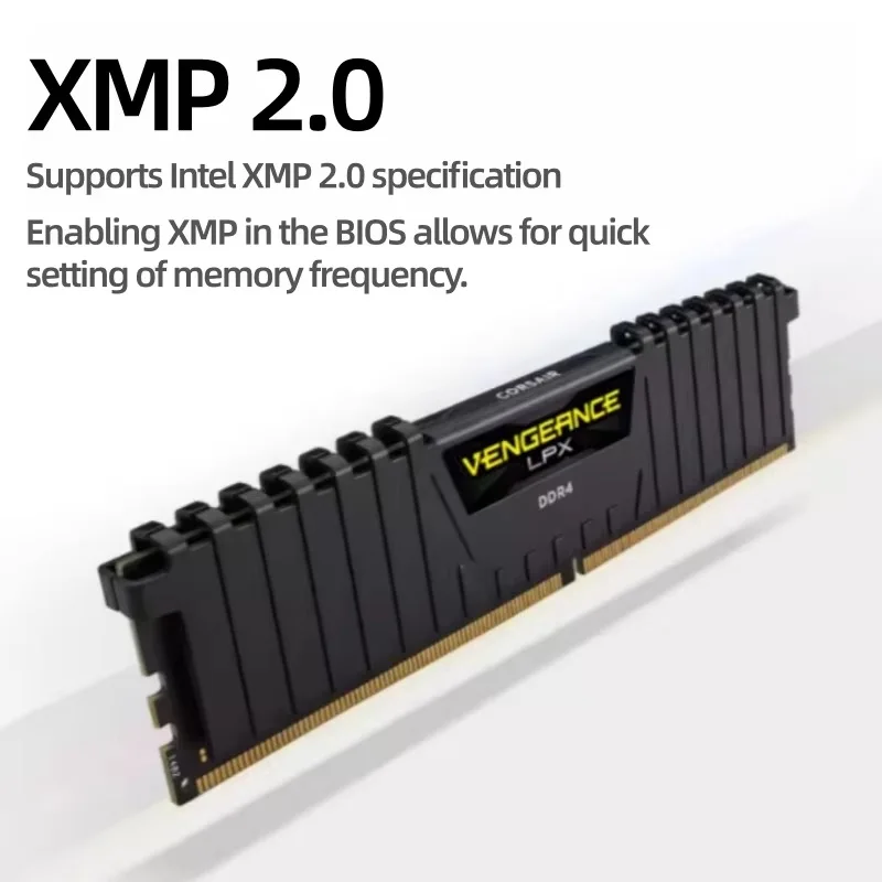 Corsair Vengeance LPX RAM DDR4 32GB 16GB 8GB 4000 3600 3200 2666 2400Mhz DIMM RAM PC4-25600 19200 21300 Desktop Memoria Ram - view 4