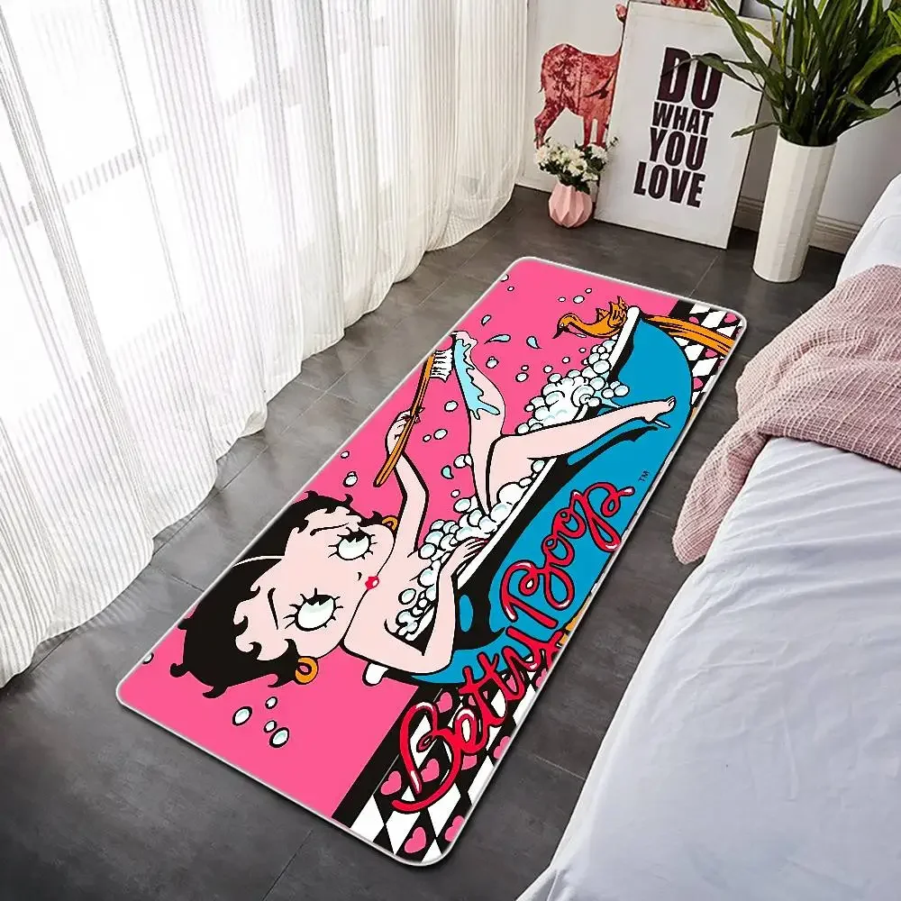 Niedliche B-Bettys-Bodenmatte, B-Boops, Fußmatte für den Eingangsbereich, Badematten, rutschfeste Matte, Teppiche für den Eingangsbereich des Hauses, individuelle Küchenfußmatte, niedlich