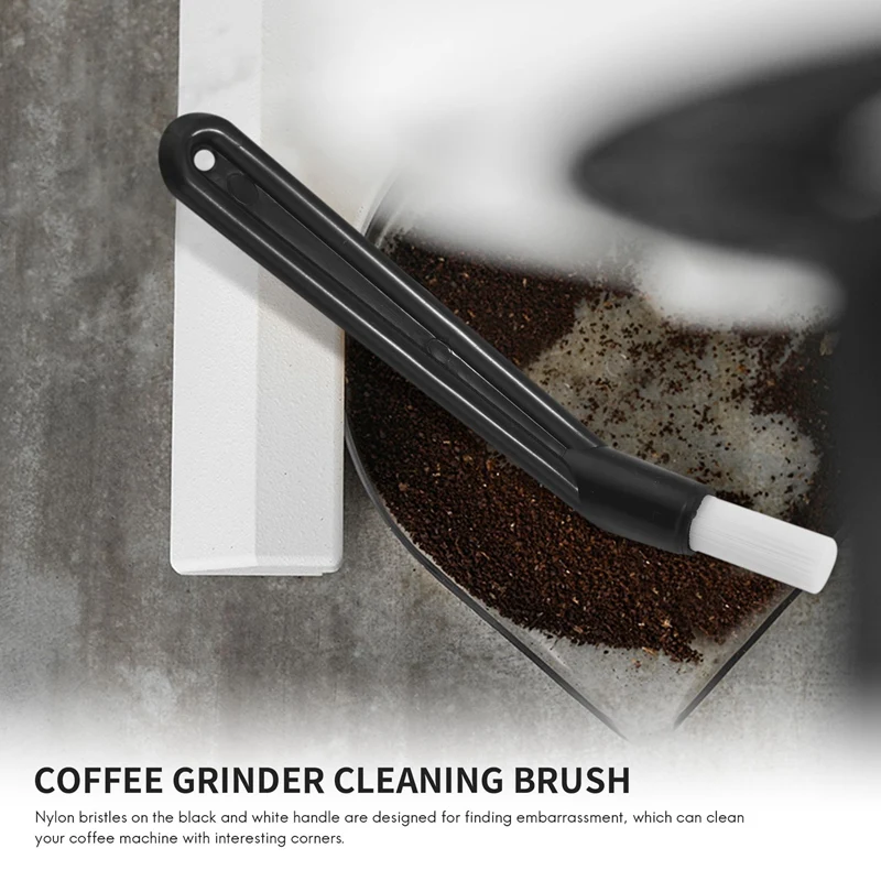 Coffee Machine Cleaning Brush Plastic Handle With Nylon Bristles Brush Espresso Brush Coffee Cleaning Tool - Set Of 5
