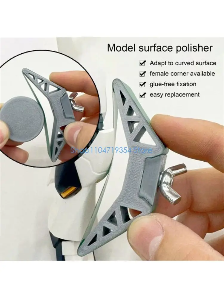 0XLD Advanced Model Building Sanding Tool Handheld Sander For Seamlessly Curved Surfaces Refinement for 1.2x15.5.0cm Sandpaper