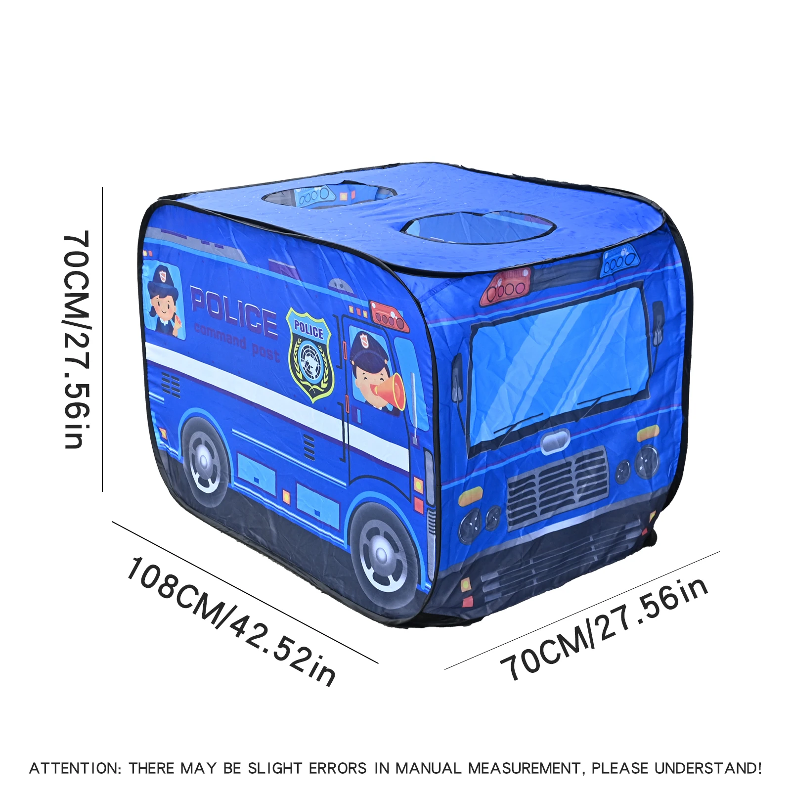 Tenda per auto da polizia antincendio per bambini, casa da gioco per principesse, per ragazzi e ragazze, comodo giocattolo pieghevole per piscina con palline oceaniche