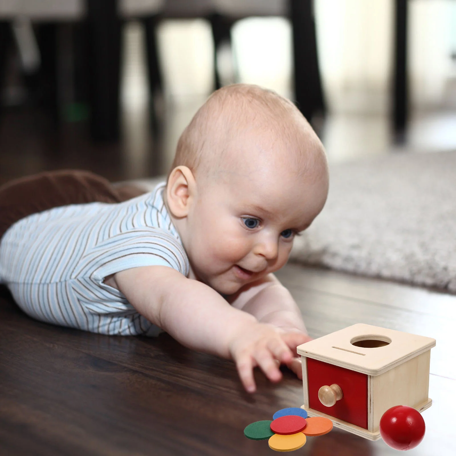 Giocattoli per bambini Sussidio didattico Montessori Moneta 14:16 Afferrare cognitivo sensoriale per bambini Educazione per bambini