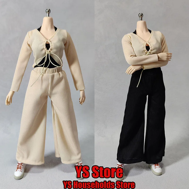 

DMTOYS ручной работы 1/6 женщина-солдат поддельное пальто из двух предметов верх свободные повседневные брюки аксессуар для одежды для 12 "фигурка тела