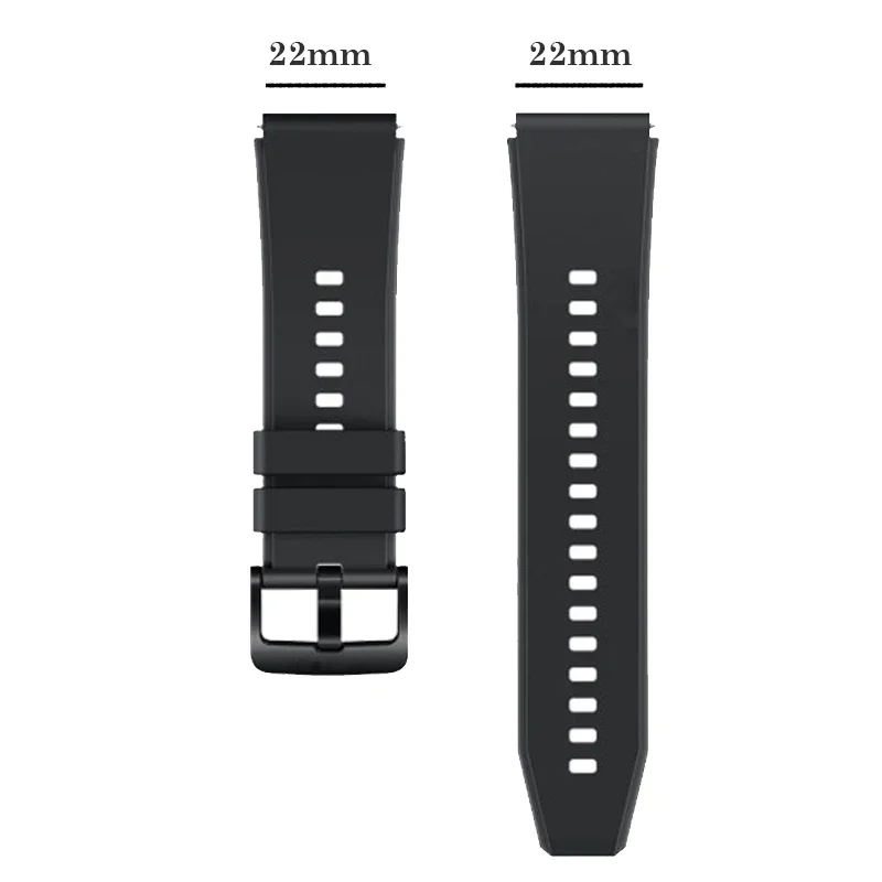 Official Silicone Band For Huawei Watch Gt 3 Pro 46mm Sport Rubber Original Watchband For Huawei Gt2 Pro Wristband Bracelet 22mm