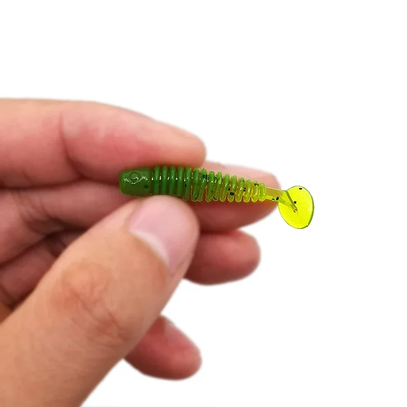 OUTKIT 10Pcs/lot Wobblers mini Fishing Soft Lures Rubber Soft Baits 3.5cm/4.5cm Soft Worm Artificial Baits Bass Silicone Fish