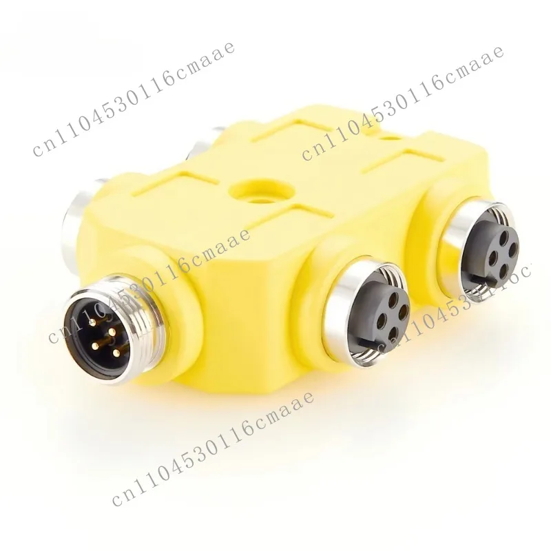 7/8'' 4 Pin 4 Way High Voltage Power Distribution Box Field Control Hub, Automation 7/8'' Convertor