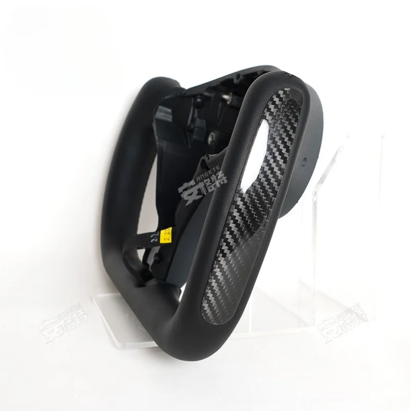 For Tesla Model X/Model S Full Leather & Carbon Fiber Steering Wheel (With Heated Function, New Energy Car Modification Part)