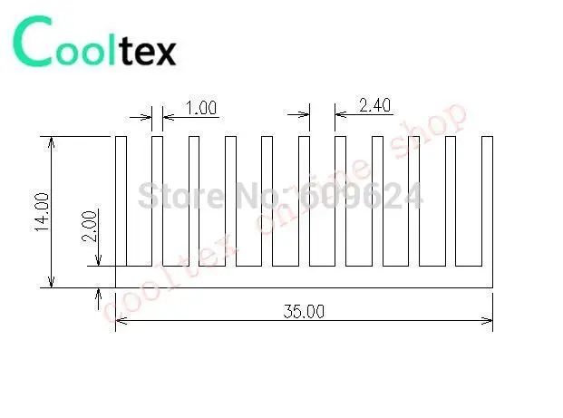 5pcs/lot 35x35x14mm Aluminum Heatsink black heat sink radiator for Electronic Chip VGA RAM IC LED COOLER cooling