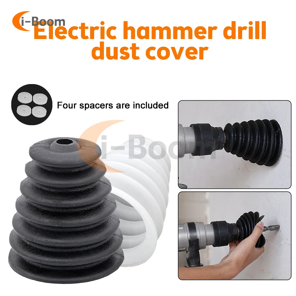 Electric Hammer Dust Cover Rubber Impact Drill Pick Up Ash Catcher High Elasticity Dust Collector Device Power Tool Accessories