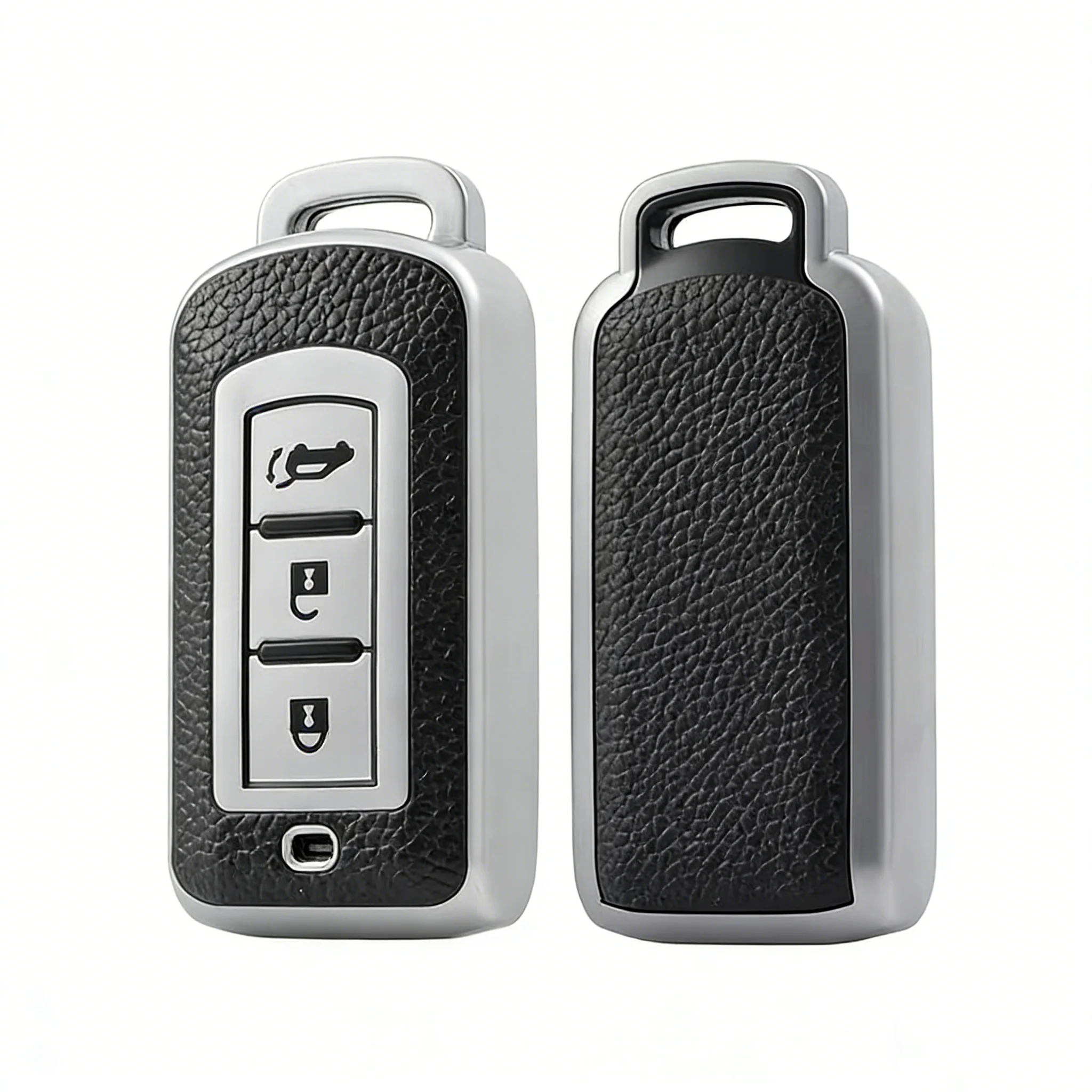 Funda para llave de coche para Mitsubishi Outlander Xpander Triton ASX LANCER Pajero Sport 3 2020G Eclipse Cross L200, funda de cuero TPU para llave