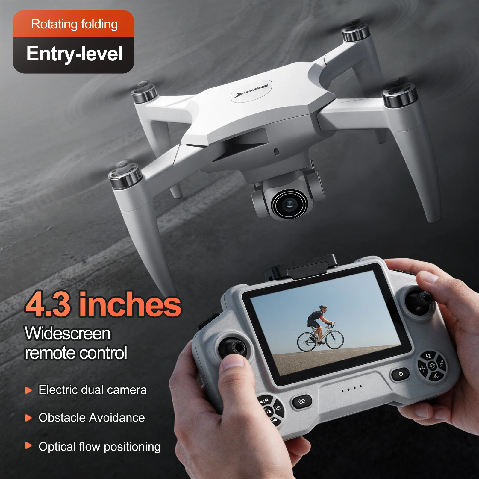 4K Professional Drone 360° Obstacle Avoidance Optical Flow Visual Hovering Beauty Filter Drones and Accessories Dron Z Kamerą