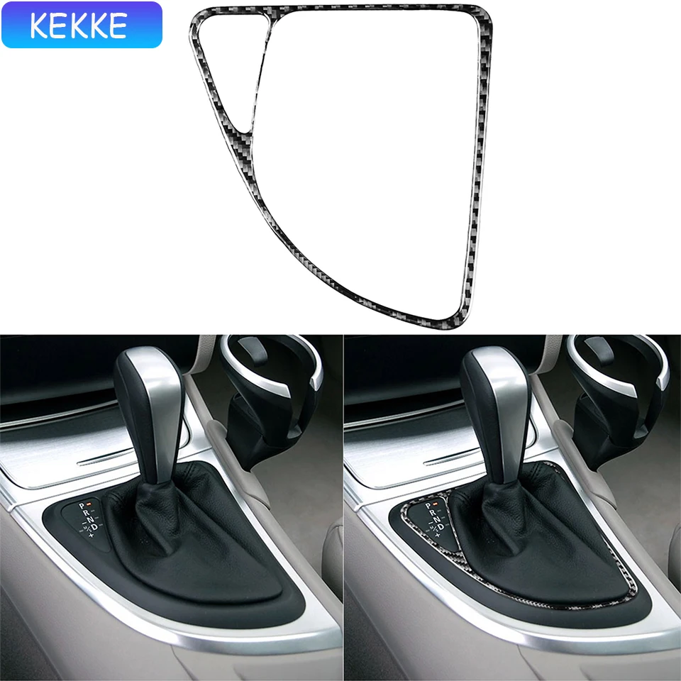 

Carbon Fiber For BMW 1 Series E81 E82 E87 E88 2008-2013 Automatic Gear Shift Panel Frame Cover Interior Sticker Styling