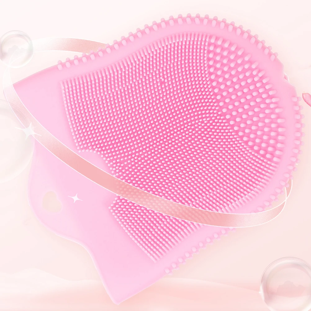 Brosse de nettoyage du visage en Silicone, 2 pièces, épurateur doux pour le lavage quotidien, exfoliant, élimination des peaux mortes, conception conviviale pour les voyages